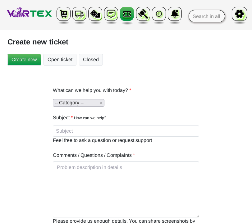 Vortex Market Support